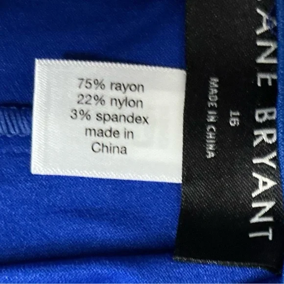 Lane Bryant slim capri mid rise size 16 NWT $69 blue - Picture 6 of 7